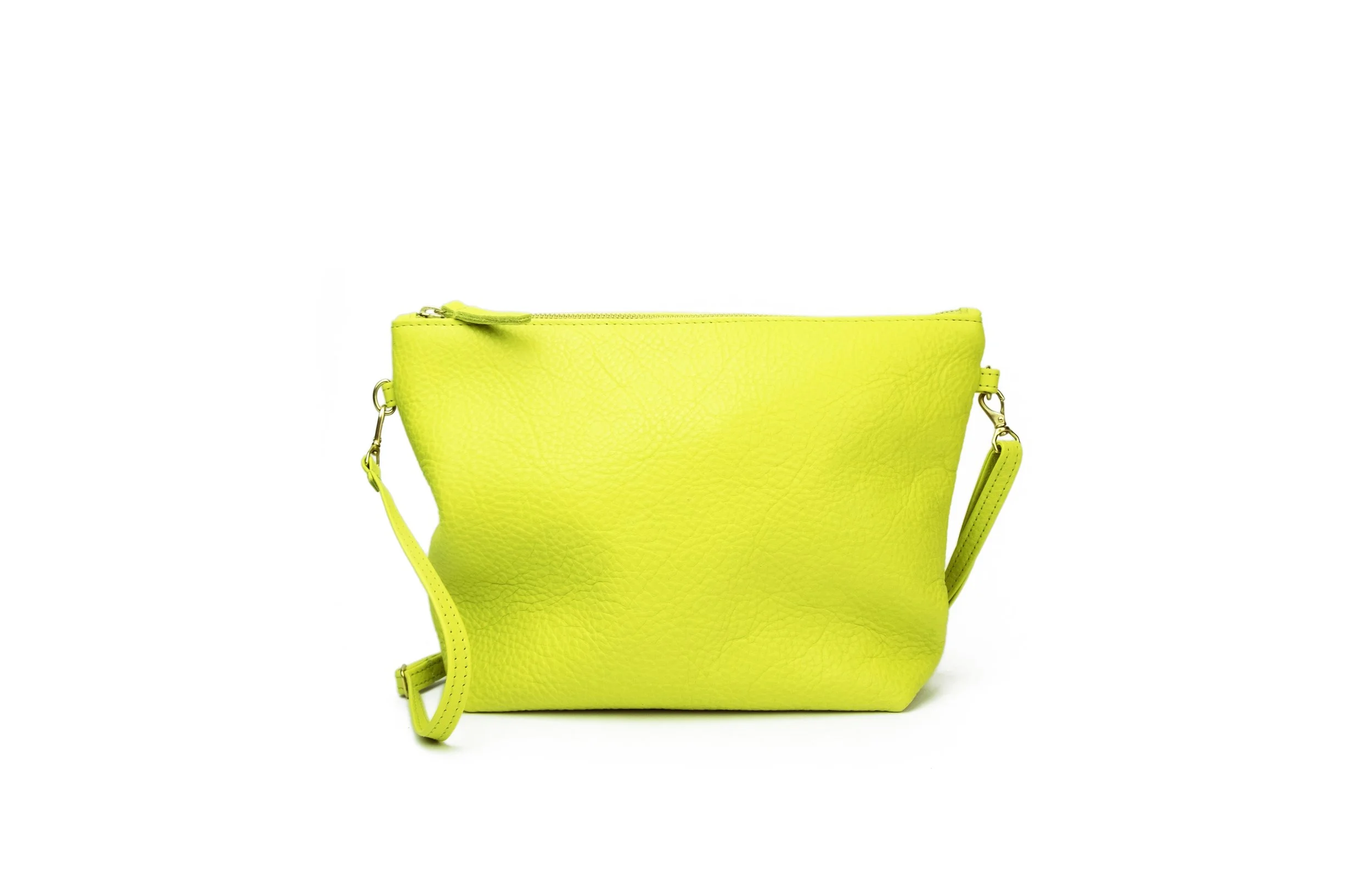 バッグ CTHY LIMONTA NYLON MINIMAL BODY BAG PRIMECUT: CHARTREUSE LEATHER MINI HOBO